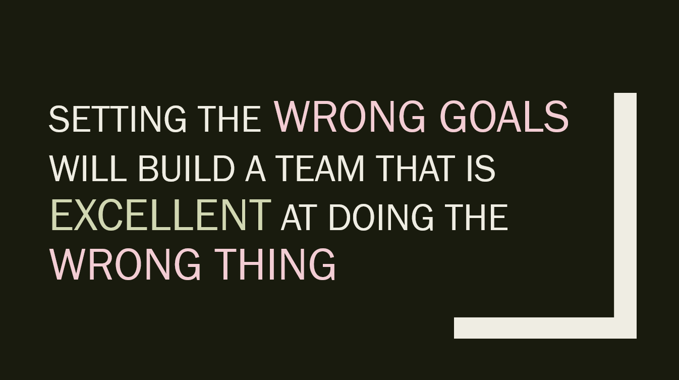Setting the Right Goals Josh Anderson
